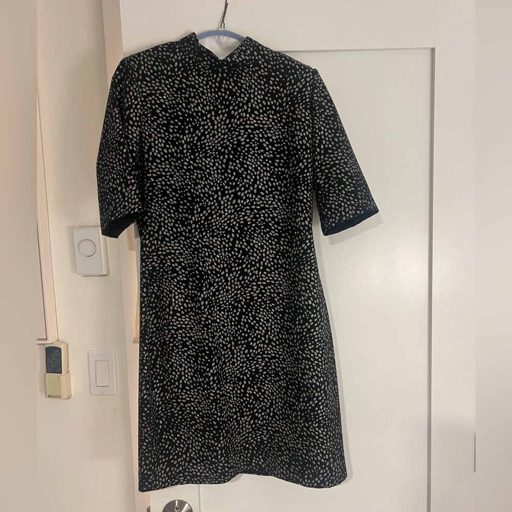 Alice + Olivia Black and White Mini Dress
